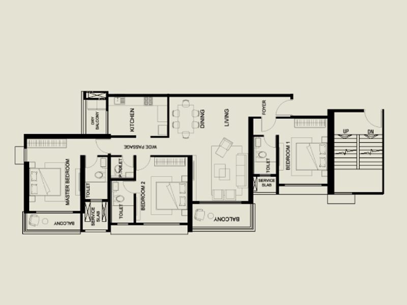 Floor plan of Supreme Towers &mdash; photo gallery, images, brochure, amenities, cost sheet, price breakup, availability details, RERA number, RERA certificate, possession date, layout plan, logo, floor plan, master plan, and location map showcasing project highlights and features.